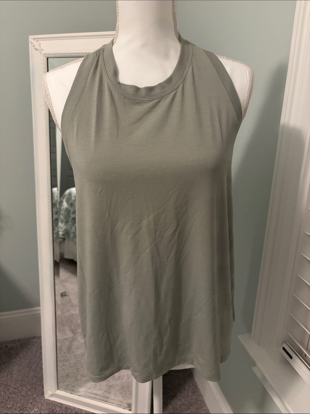 Athleta sage green tank top, size M.